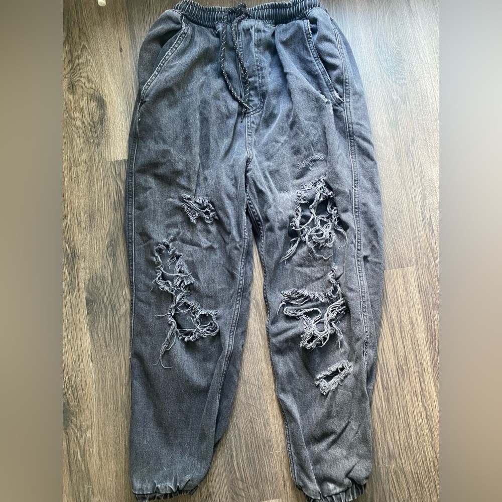 Free People Black Jean Joggers